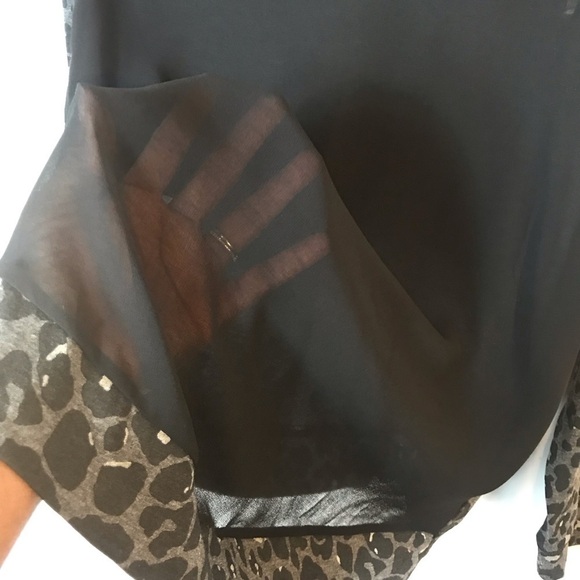 Seven7 Sheer Back Leopard Top - Picture 5 of 7